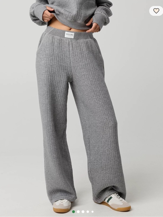 aerie Pants - NWT!! Offline by Aerie Coffee Run Trouser Sweatpants in Dark Heather Grey